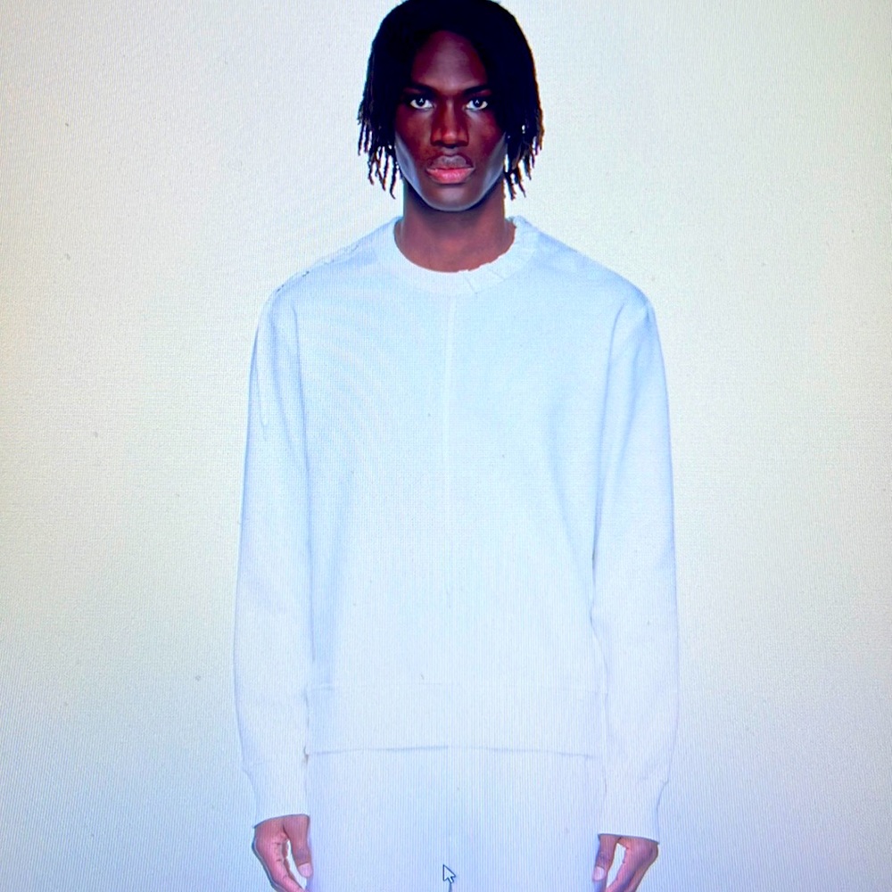 Mens Terry Lace Sweatshirt, size s